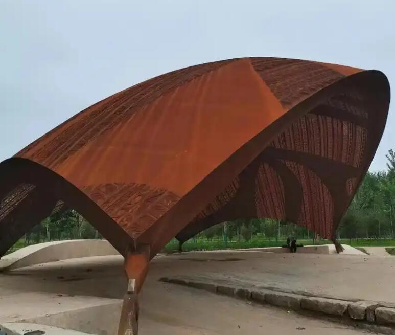 阿拉山口耐候钢幕墙案例